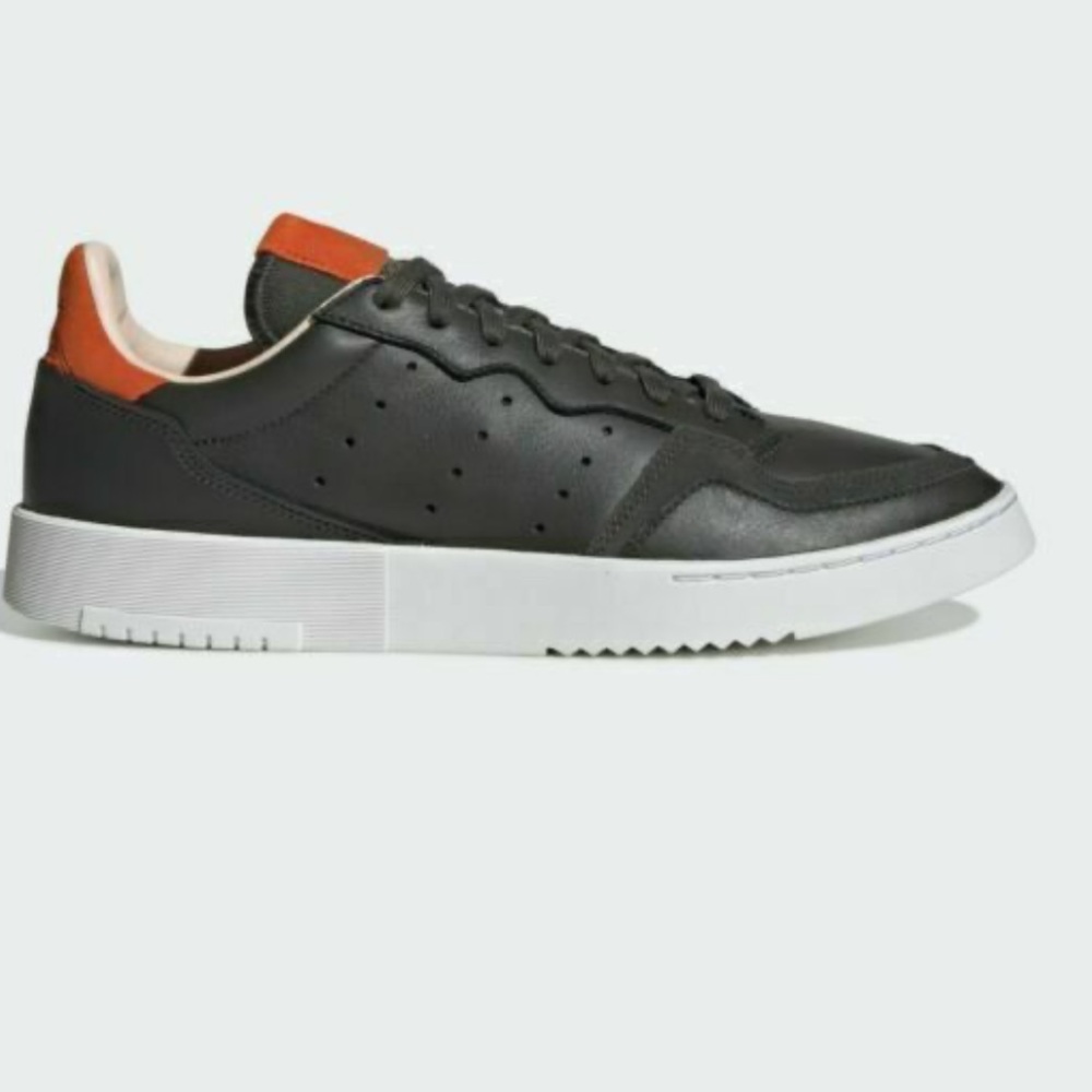 Adidas Supercourt Legend Earth Dark Green Orange EF9182 Tennis Sneaker